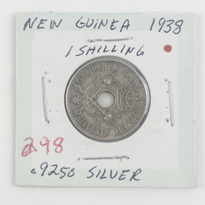 lot 298 image: New Guinea Silver 1938 1 Shilling