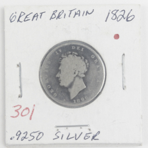 lot 301 image: Great Britain Silver 1826 Shilling