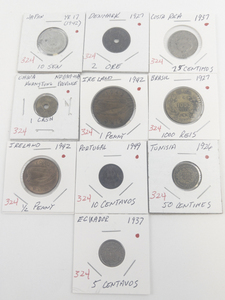 lot 324 image: The good old days (ND) 1909-1911 China, 1926 Tunisia, 1927 Brazil, Denmark, and more