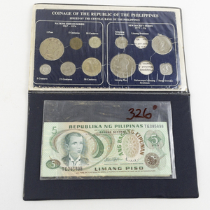 lot 326 image: Assortment of Misc. Philippines coins and currency