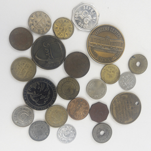 lot 333 image: Group of Misc. trade tokens