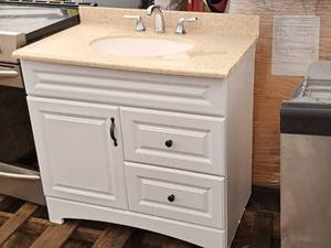 lot 414 image: Bathroom Vanity Sink and Counter