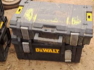 lot 480 image: Lot of (2) Plastic Tool Boxes (empty)
