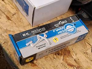 lot 494 image: BK Resources WorkForce Series Two Handle Splash Mount Faucet Set