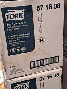lot 437 image: Lot of (4) Tork Soap Dispensers (New )