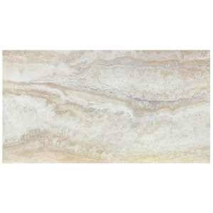 lot 41 image: TrafficMaster Light Grey Travertine 4 MIL x 12 in. W x 24 in. L Peel and Stick Water Resistant Vinyl Tile Flooring (240 sqft)