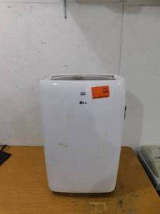 lot 27 image: LG 6,000 BTU (10,000 BTU ASHRAE) Portable Air Conditioner Cools 250 Sq. Ft. with Dehumidifier in White