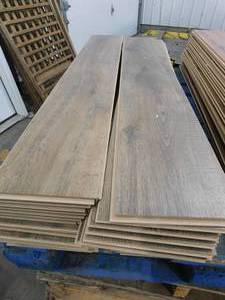 lot 21 image: Barnwood 8 x 48 Click Plank Laminate Water Resistant Flooring (96 sq.ft)