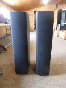 lot 55 image: 2 Klipsch Floor Standing Tower Stereo Speakers
