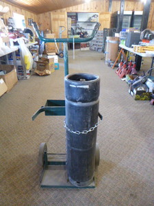 lot 126 image: Acetylene Tank with Harper Cart