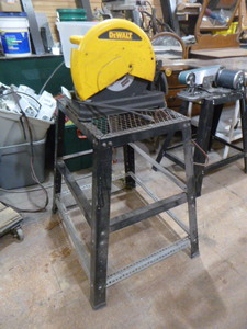 lot 136 image: DeWalt 14 Chop Saw on Stand