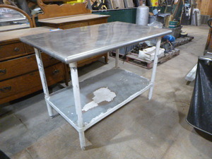 lot 138 image: Stainless Steel Work Table