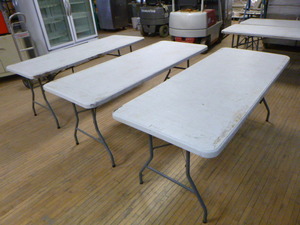 lot 164 image: 3 Folding Banquet Tables
