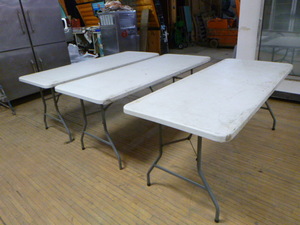 lot 165 image: 3 Folding Banquet Tables