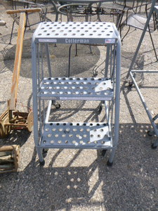 lot 193 image: Cotterman 3 Step Rolling Stairs