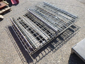 lot 201 image: 4 Pallet Racking Wire Decks
