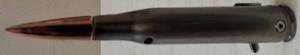 lot 13 image: Milspec Knife - Ammo .50 Caliber (View Photos)