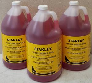 lot 20 image: Stanley (3) 1 Gallon Vehicle Wash & Wax - Pressure Washer Detergent Car & Truck Part # STCTW004