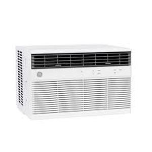 GE 10,000BTU 115-Volts Smart Window Air Conditioner for 450 Sq. Ft. in White with Wi-Fi and Remote  Customer Returns See Pictures