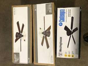 lot 3 image: Lot of Assorted Ceiling Lighting Fans  Various Models and Conditions Customer Returns See Pictures