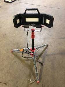 lot 23 image: Husky 7000-Lumen Multi-Directional LED Tripod Work Light   Customer Returns See Pictures