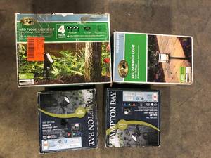 lot 34 image: Lot of Assorted outdoor Lighting  Various Models and Conditions    Customer Returns See Pictures