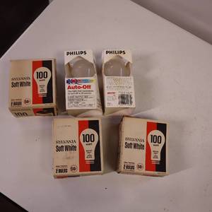 lot 45 image: Vintage Old School light bulbs  Not LED  Auto off