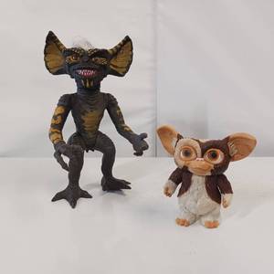 Vintage Gremlin Posable Figures - Stripe and Gizmo - 1984