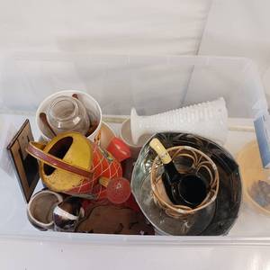 lot 87 image: GARDENER ALERT - LOT - Small Flower Pots - Vintage Metal Watering Can - Succulent Planters & Containers