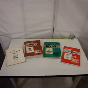 lot 138 image: 1974 & 1976 Chevy Shop Manuals