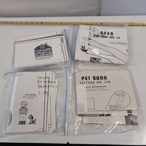lot 110 image: Vintage Patterns for Wood working display art projects