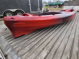 lot 26 image: Pescador 12.0 Red Sit-On-Top Kayak by Perception