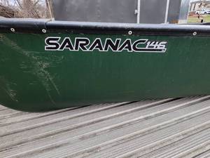 lot 27 image: Old Town Saranac 146 Canoe with Triple Seat Layout