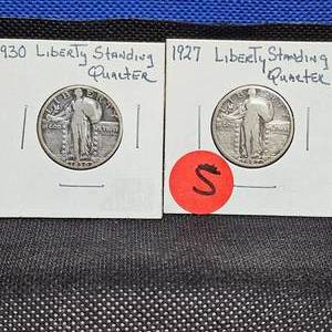 1927 and 1930 Liberty Standing Quarter