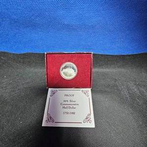 lot 7 image: 1982 90% Silver Half Dollar, Washington Proof