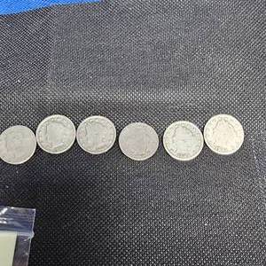 lot 37 image: (6)V-Nickels