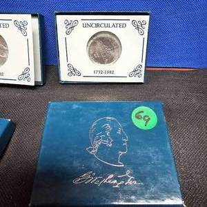 lot 69 image: George Washington Commemmerative Half Dollar, Silver(2)