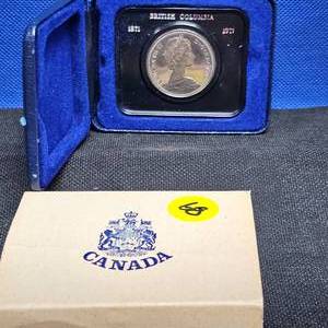 lot 68 image: 1971 BC Canada Dollar Centennial