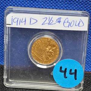 lot 44 image: 1914-D $2 12 Gold Coin