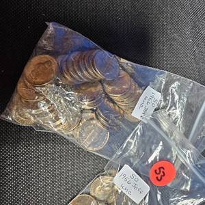 lot 53 image: (2)50 Count Bags 1956 Jefferson Nickels, UNC