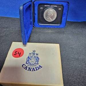 lot 54 image: 1971 BC Centennial Dollar (50% Silver)