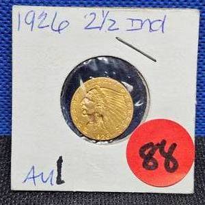 lot 88 image: 1926 $2 12 Indian Head Gold Coin AU