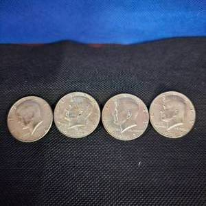 lot 94 image: (2) 1967 and (2) 1969 Silver Kennedy Half Dollar