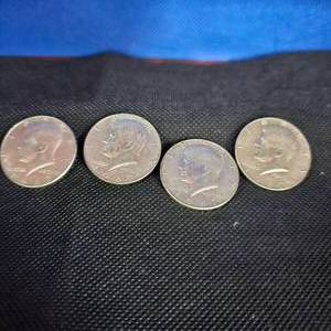 lot 95 image: (4) 1967 Kennedy Half Dollars