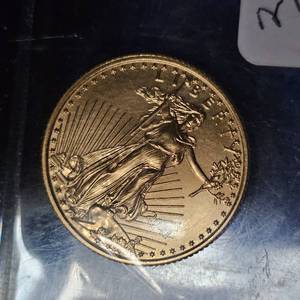 lot 110 image: 2021, 14oz Gold Eagle