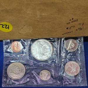 lot 122 image: 1965 UNC Canada Mint Set, Silver
