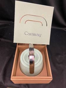 lot 16 image: Unopened Caraway Whistling Tea Kettle in Mint Green