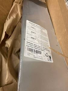 lot 22 image: GALOFAY Silver Door Kick Plate with Screws, 6x28 inches