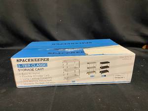 lot 45 image: SpaceKeeper 3-Tier Classic Storage Cart