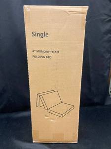 lot 64 image: Single 4 Memory Foam Folding Bed
